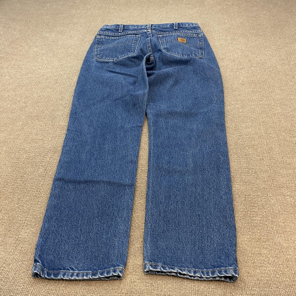 Carhartt B18 DST Jeans Mens 32x30 Blue Med Wash Straight Traditional Fit Denim